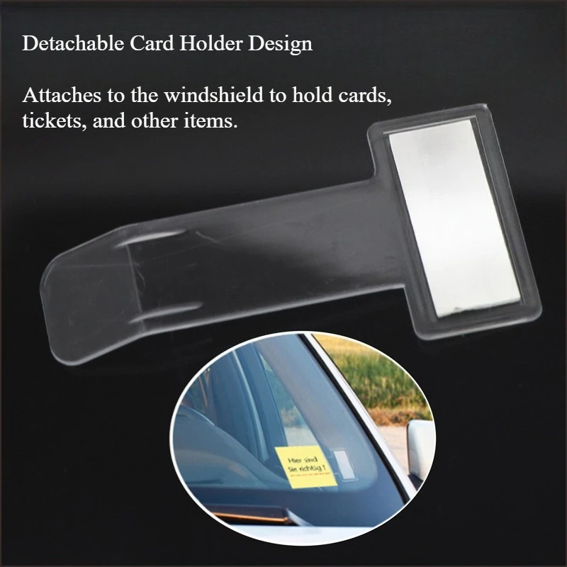 1PC Auto Car Ticket Folder Mini T-shape Transparent Environmentally Ticket Folder Car Holder Mount  Styling Car Accessories