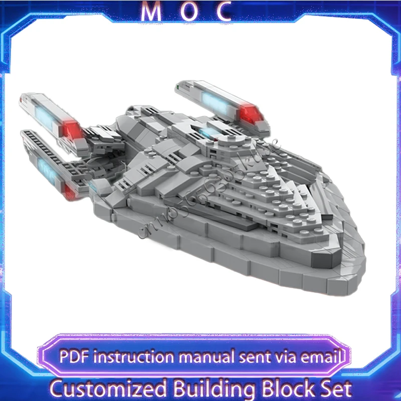 

801 деталь MOC Star Battle Series: Модель звездолета для межзвездных боев, конструктор, развивающая игрушка, подарок