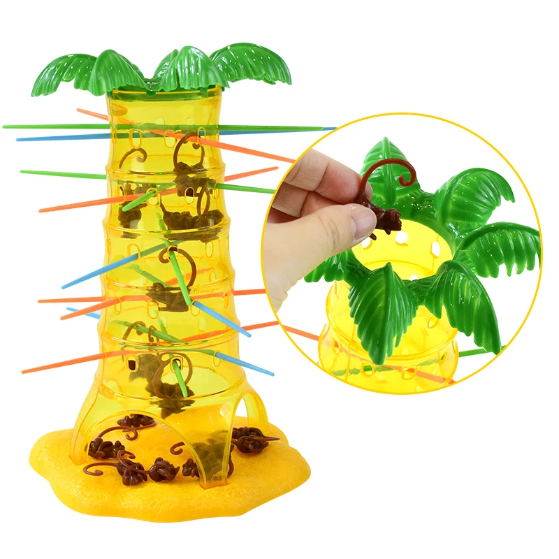 Funny Monkey Climbing Tree Games Toy Turn Monkeys Down Monkey Tree Climbing Toy Parent Child Interactive Party Desktop Game Toys