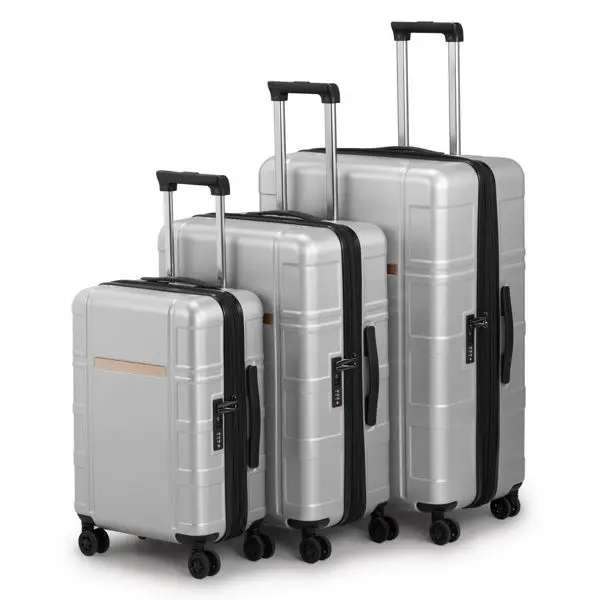 

Luggage Expandable Suitcase PC+ABS 3 Piece Set with TSA Lock Spinner