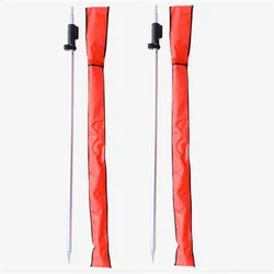 2 Pcs 2.15m Telescopic Prism Pole Applicable to Leica Total Station Precise Tip Stretch Measurement Instruments ROD