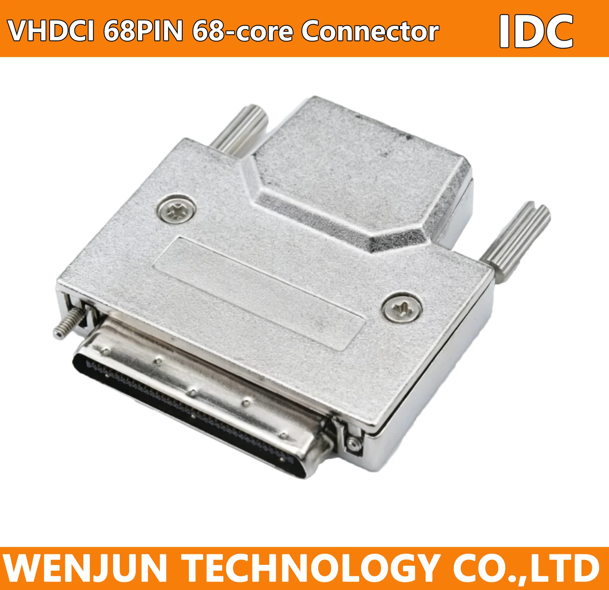 SCSI VHDCI 68-Pin Connector V68 Female Socket 90Degree Mounting Board Small 68Pin Socket 68-Pin CN Type Single Layer 68Pin IDC