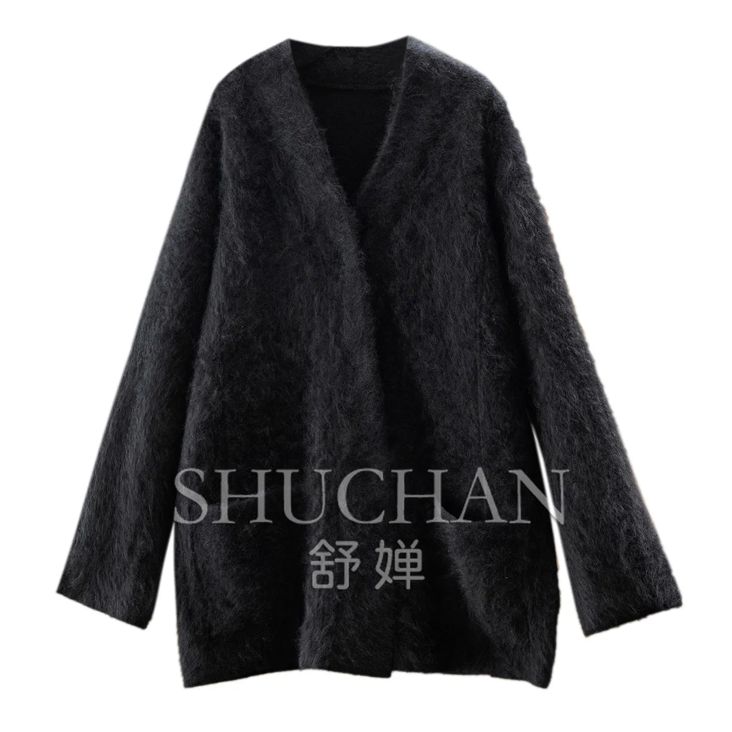 Luxury Coat Winter Warm 2026 Loose Brushed 100% Cashmere 900g Medium and Long Coat Women F272