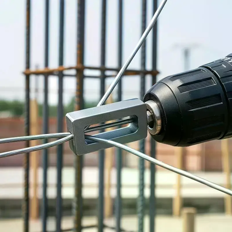 Electric Drill Wire Twister Tool For 9 & 11 Fence Wire Tying For Duty Drill Twisting Sleeve Drill Chuck Chain Link Fence Twister