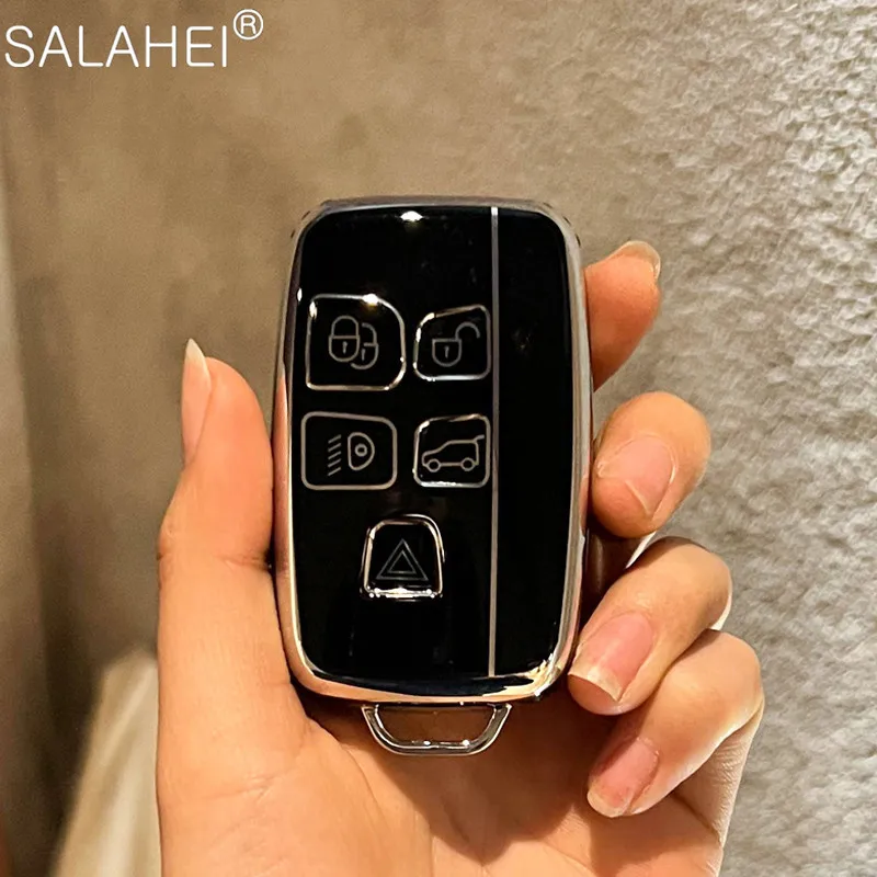 TPU Car Key Case Cover Shell for Land Rover Range Rover Sport Evoque Freelander Velar Discovery 5 For Jaguar XF XJ XE XJL E-Pace