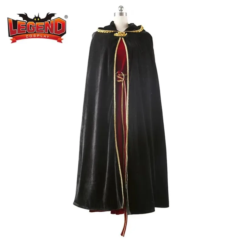 Madre Gothel cosplay disfraz vestido bruja Gothel vestido disfraz vestido rojo con capa