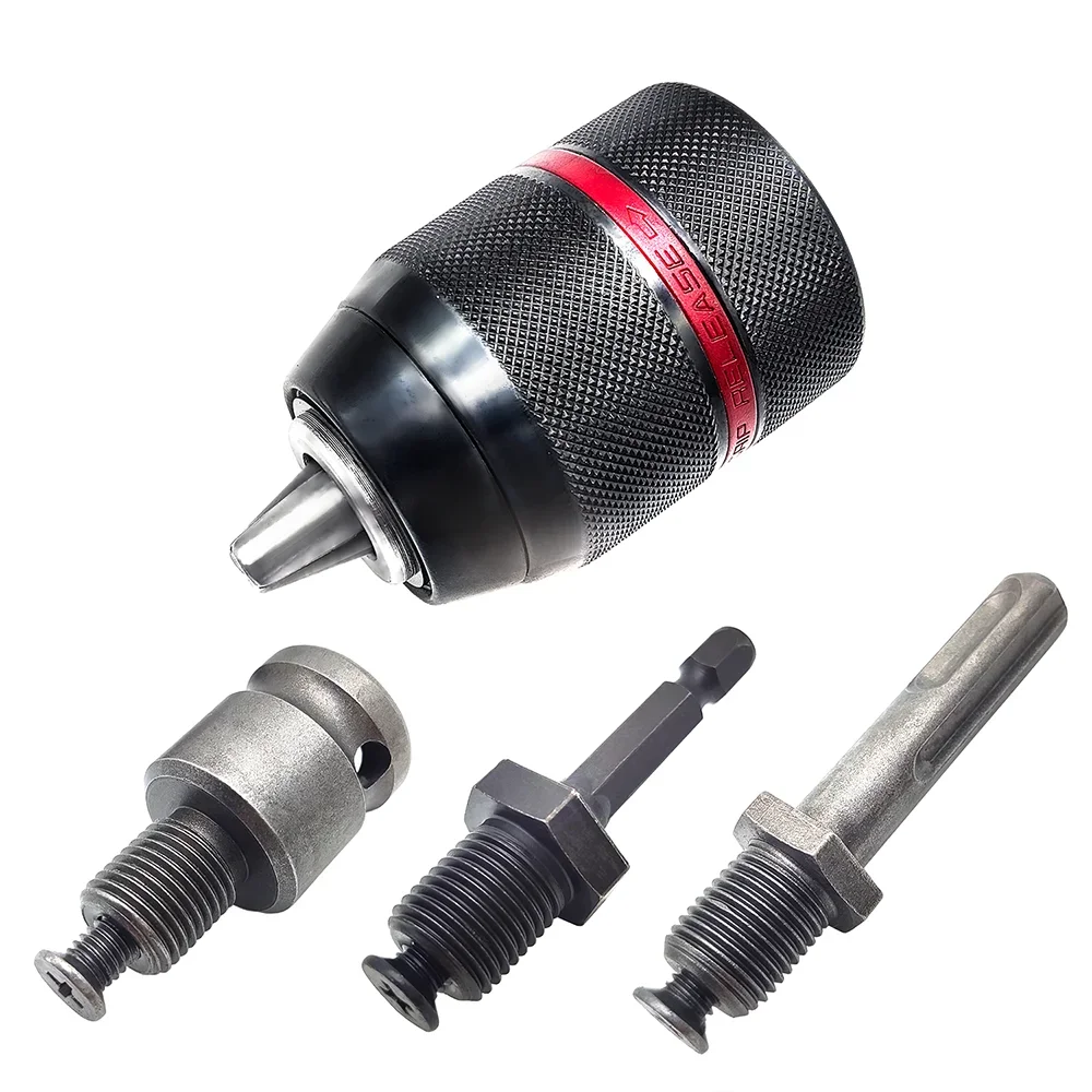 Metalowy uchwyt wiertarski bezkluczykowy 1/2-20UNF 13 mm z chwytem sześciokątnym/SDS/gniazdem kwadratowym żeńskim Narzędzie sprzętowe Profesjonalne