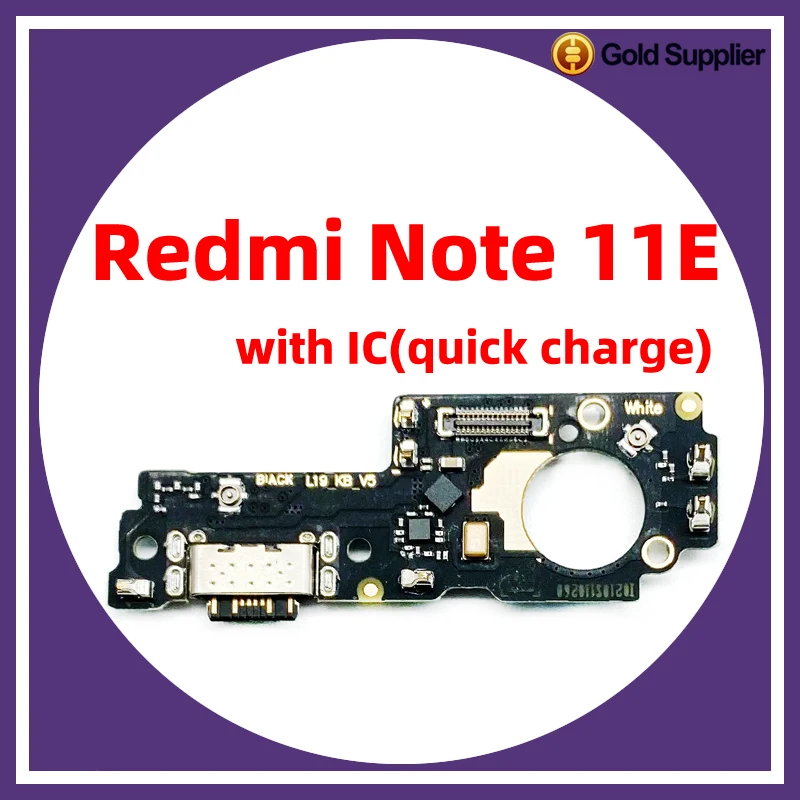 

For xiaomi redmi note 11E 11E pro Dock Connector USB Charger Charging Port Flex Cable Board Replacement