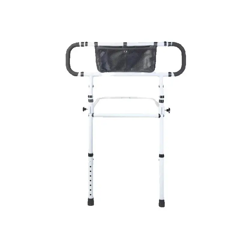 SucceBuy Bed Rails for Elderly Adults Foldable Bed Assist Rails for Seniors Loading Bed Side Rails Bed Cane w/ Adjustable Handle