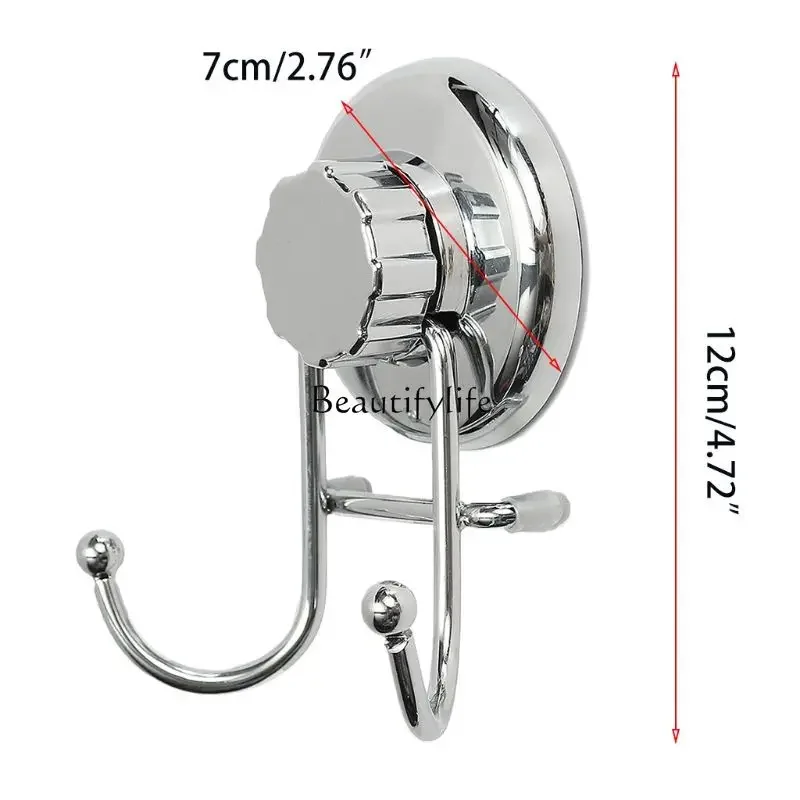 

jj4 Anti-rust Stainless Steel Towel Rack Powerful Vacuum Suction Cup Toilet Paper Hanger Holder for Home Bathroom Use