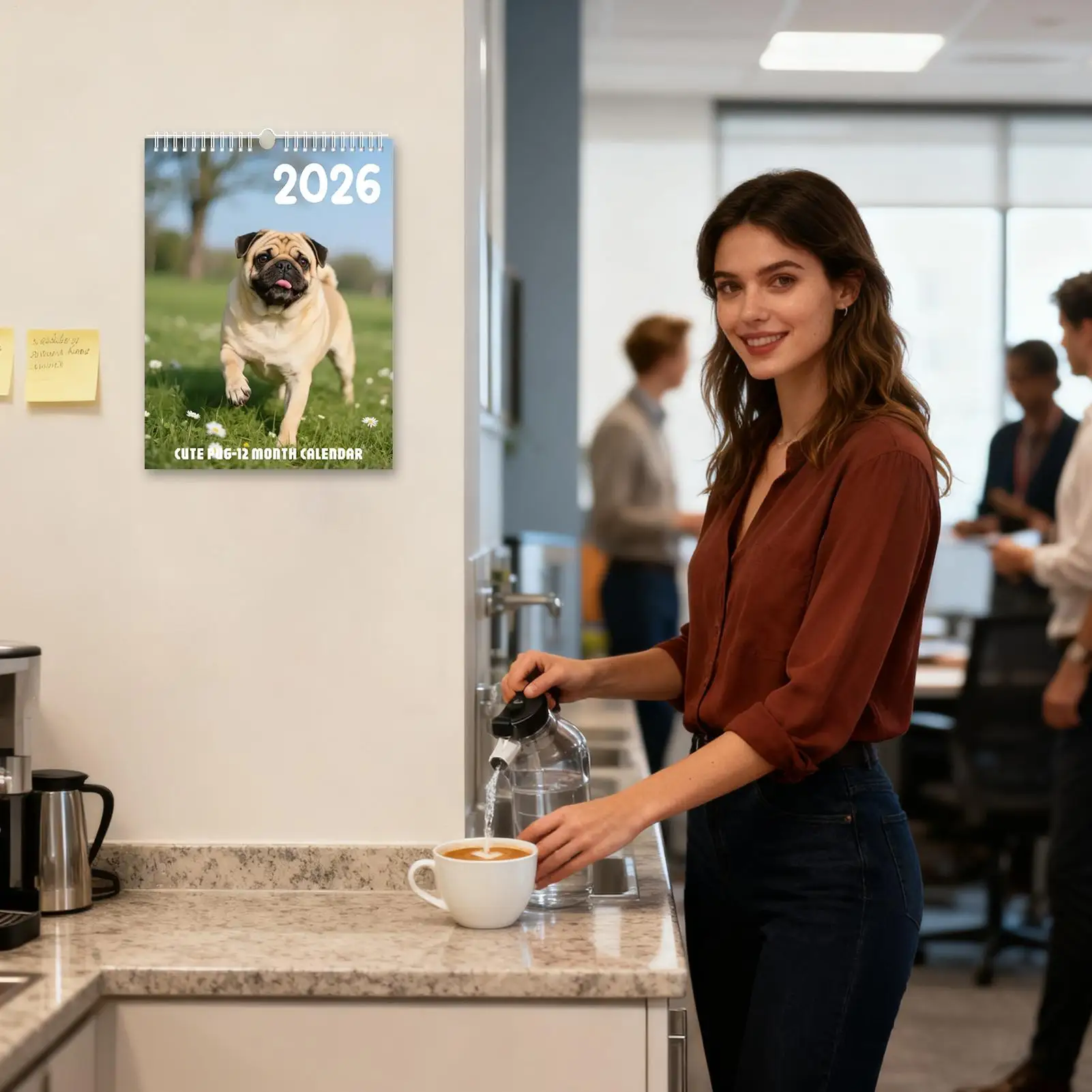 

2026 Wall Calendars Dog Theme Monthly Planner Decoration Artistic 2026 Wall Calendar For Family Kids Teacher School Classroom