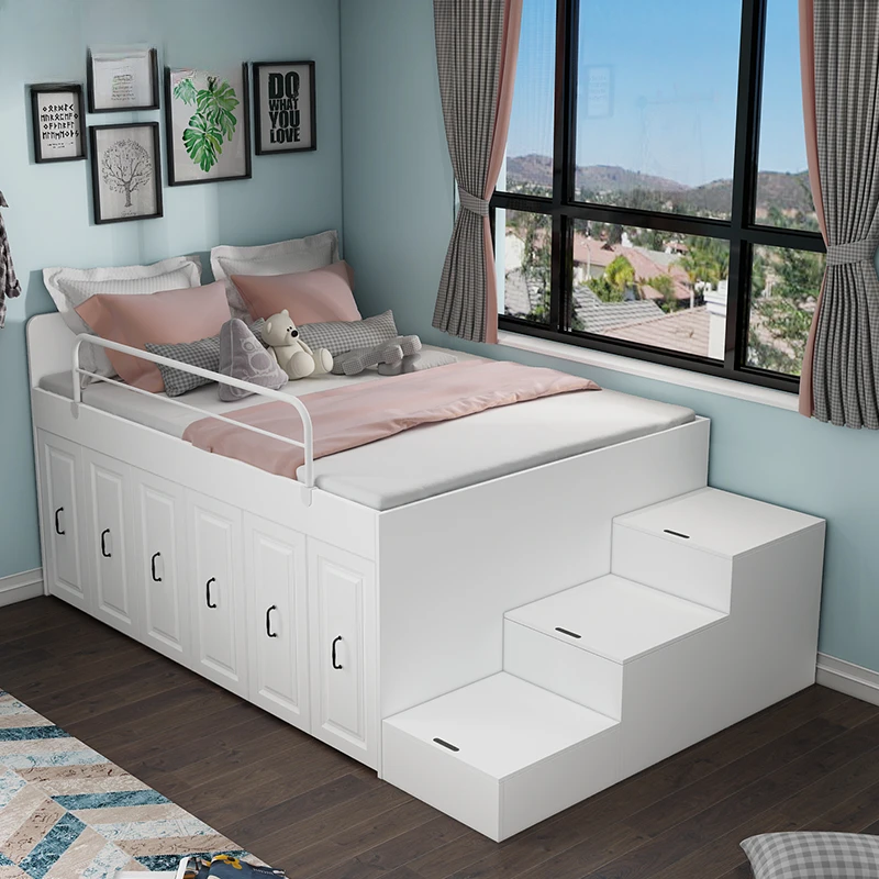 Tatami Storage Multi-Functional Bed Cabinet Integrated Combination Cloakroom Bed Small Apartment