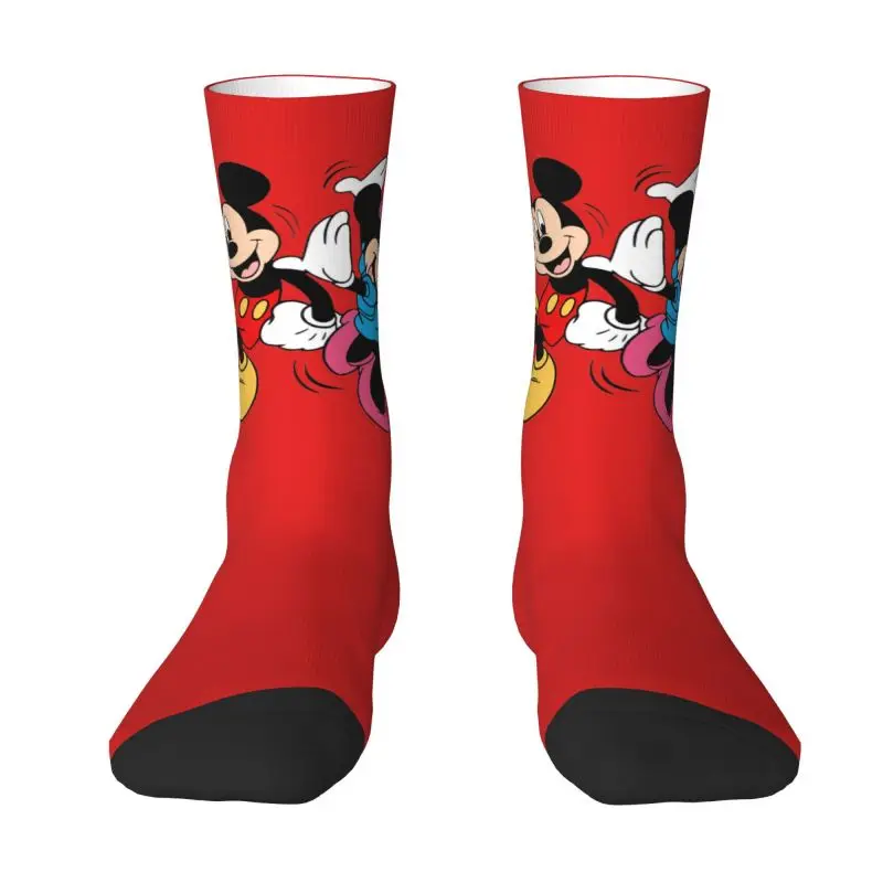 Mickey Mouse Minnie Men Women Crew Socks Unisex Cute 3D Print Disney Cartoon Dress Socks