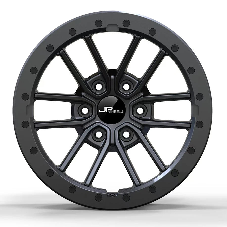 T6061-T6 Forged Alloy 4x4 Off-road Wheels 17x8 Inch Deep Dish Car Rims 5 Holes 6x139.7  Custom Beadlock Offroad Wheels #JR5439