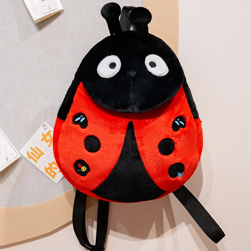 กระเป๋านักเรียนกระเป๋าเป้สะพายหลังตุ๊กตาการ์ตูน Ladybug