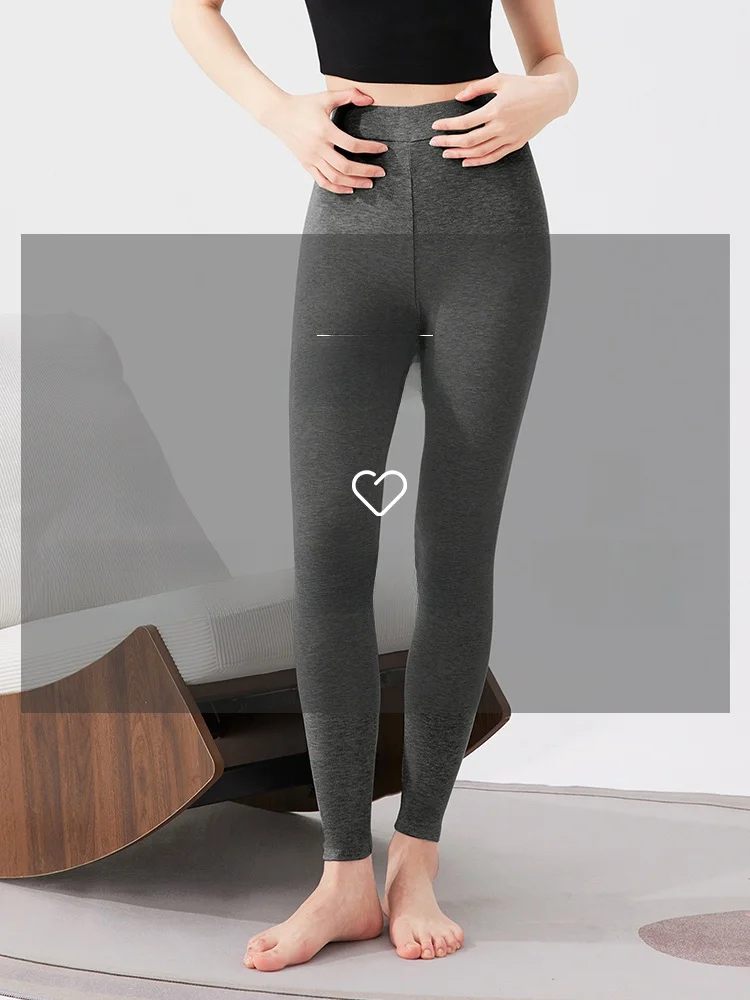 Pantaloni Yoga a Vita Alta in Modal per Donna, Versione Sottile Primavera-Autunno 2024, Nuovi Pantaloni Yoga Elasticizzati a Tre Quarti