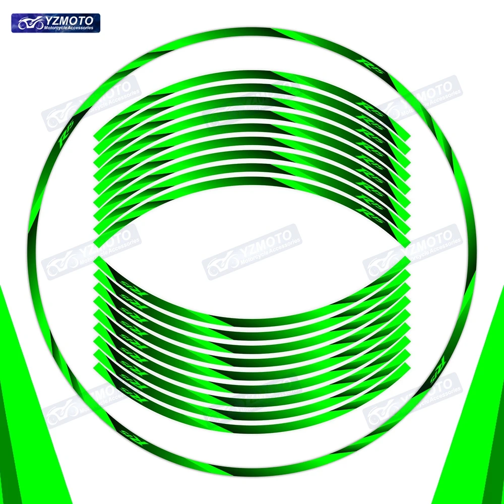 

Декоративные светоотражающие водонепроницаемые наклейки на обод колеса для мотоцикла YZF R15 YZF-R15, 17 дюймов, для переднего и заднего колеса