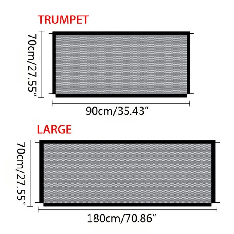 Pet Dog Gate Network Fence Baby Safety Gate Breathable Mesh Enclosure Indoor Retractable Gate Pet Separation Isolated Guard