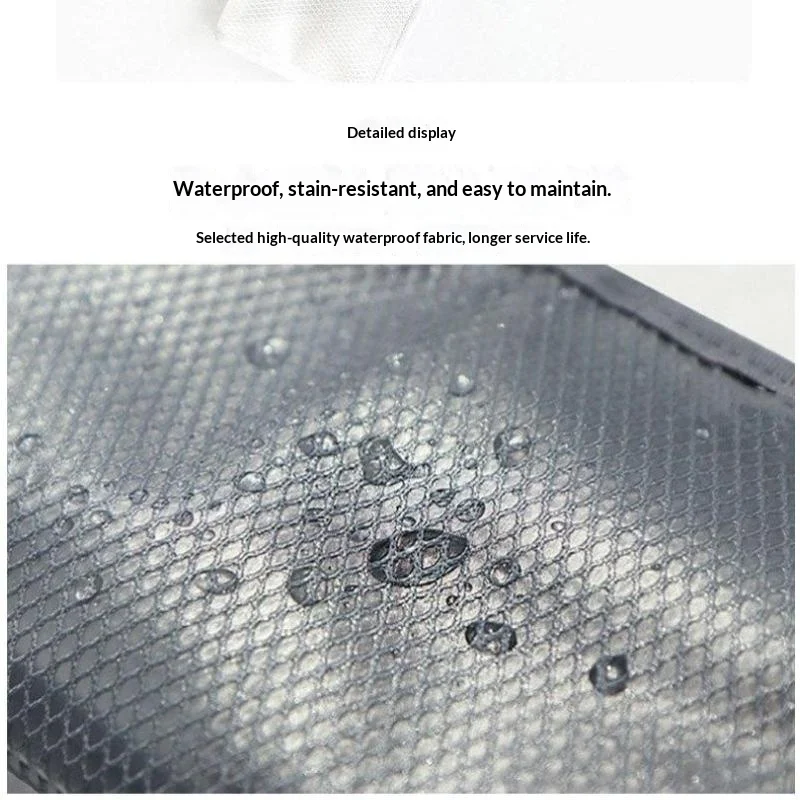 Große Kosmetiktasche mit hoher Kapazität, wasserdicht, platzsparend, faltbar, für Reisen, mit Reißverschluss, vertikal stehend. – Detail 5