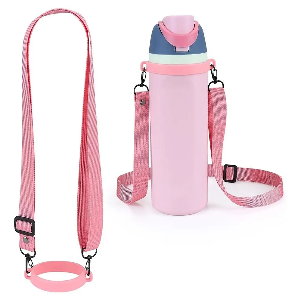Portable Adjustable Water Bottle Strap Multi-Color Nylon Braid Shoulder Strap Universal Bottle Carrier for Outdoor