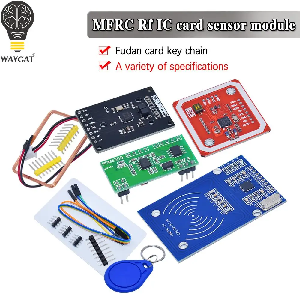 Moduł RFID RC522 MFRC-522 zestawy RDM6300 S50 13.56 Mhz 125Khz 6cm z tagami SPI zapis i odczyt dla arduino uno 2560