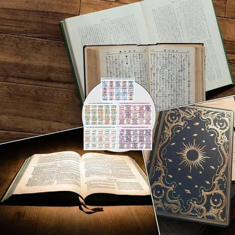 Bible Page Tabs Large Print Laminated Bible Study Tabs For Easy Navigation 5 Sheets Alphabet Bible Stickers Waterproof Bible