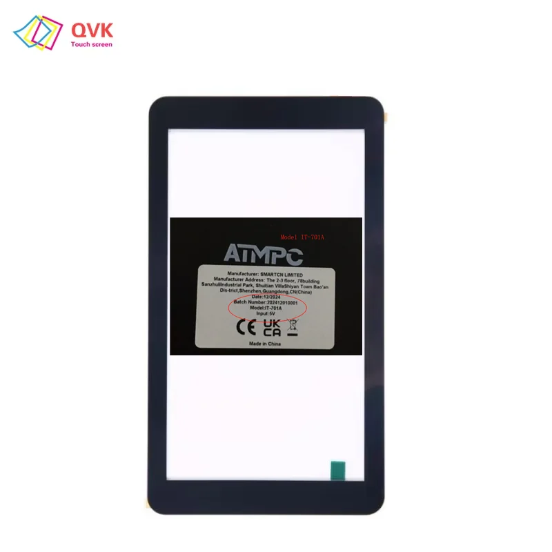 ATMPC IT-701Aタブレット用7インチブラック静電容量式タッチスクリーン