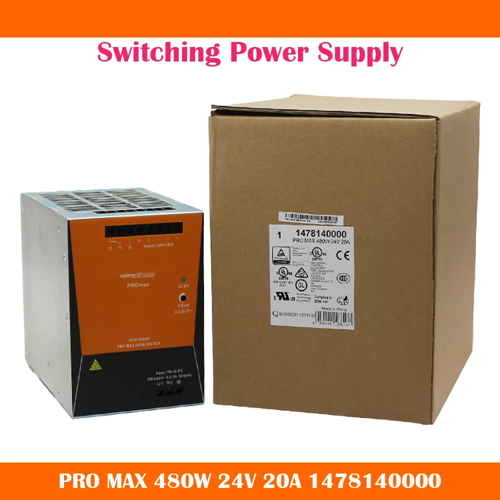 

For Weidmuller Switching Power Supply PRO MAX 480W 24V 20A 1478140000