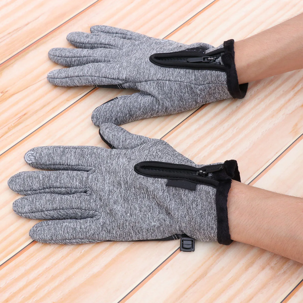 

Waterproof Warm Winter Cycling Gloves Touchscreen Outdoor Sports Running Climbing Men Women Size S Grey Outdoor Cycling Gloves