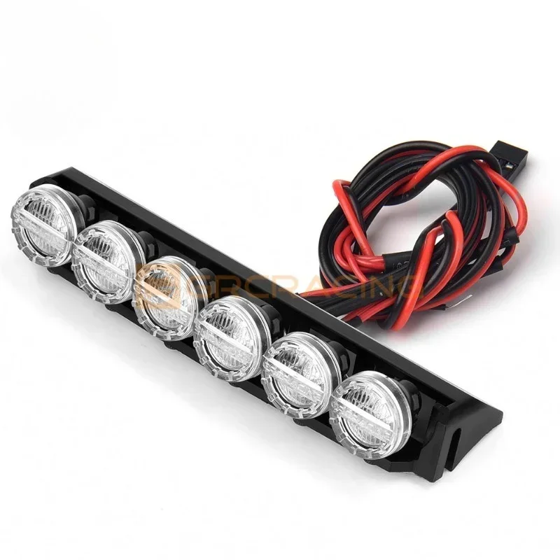 LED Roof Spotlight Searchlight for 1/10 RC Crawler Car Trxs KM Tank 300 TRX4 Bronco Blazer Wrangler SCX II  Parts