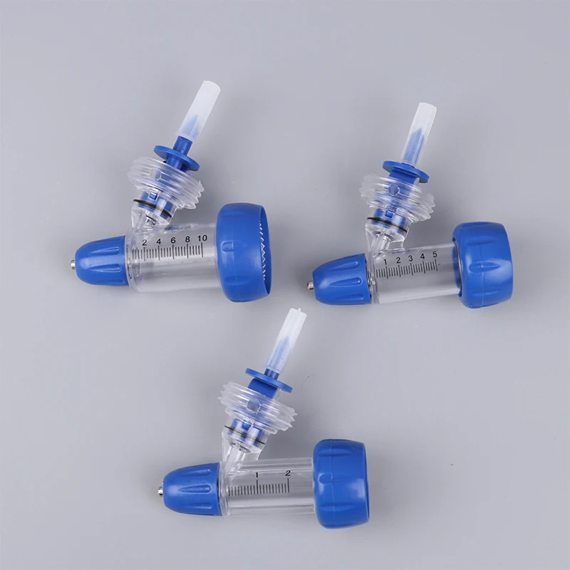 2/5/10ml Automatic Veterinary Continuous Syringe Animal Adjustable Vaccine Injector Livestock Sheep Cow Injection Tool