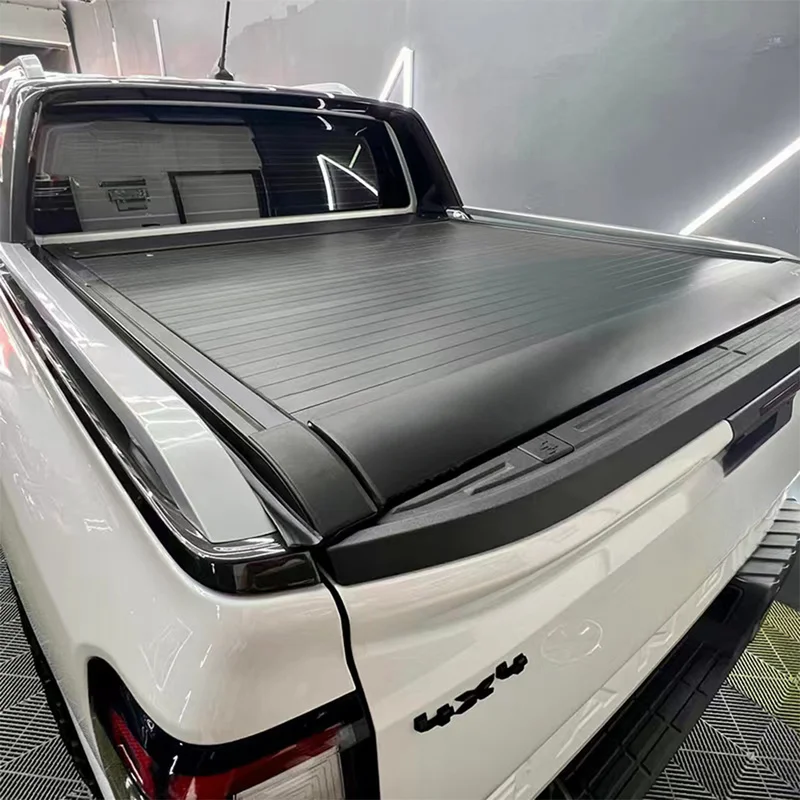 Car Accessories Heavy Duty Aluminum Retractable Tonneau Cover Waterproof 4x4 Off-Road for Ranger Wildtrak 2024