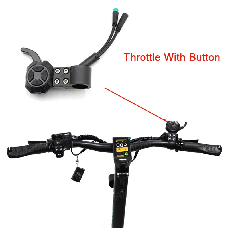 Original Throttle With Button For Blade GT/GT+ II Teverun Fighter Mini/Mini Pro Electric Scooter Index Finger Accelerator Switch