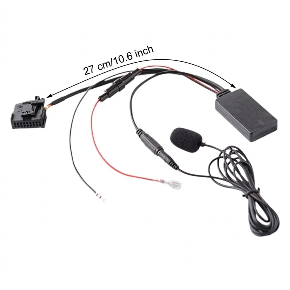 High quality compatible Adapter Aux Cable for Benz Audio compatible 50 Version Supports for mp3 27cm Length High