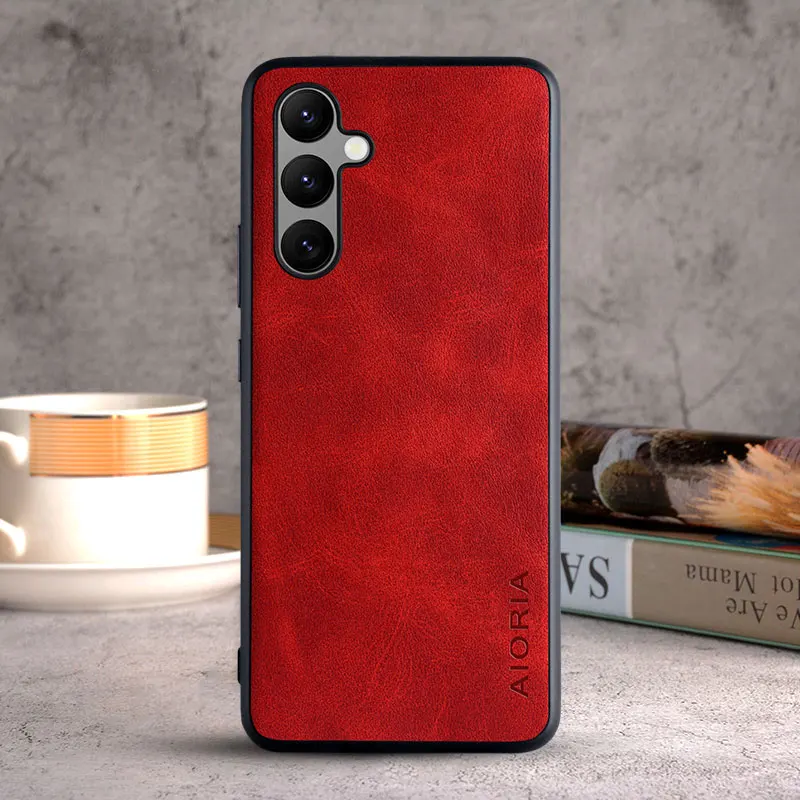 Case for Samsung Galaxy M54 M34 M14 5G coque Luxury Vintage leather Skin Phone funda for samsung galaxy m54 case cover
