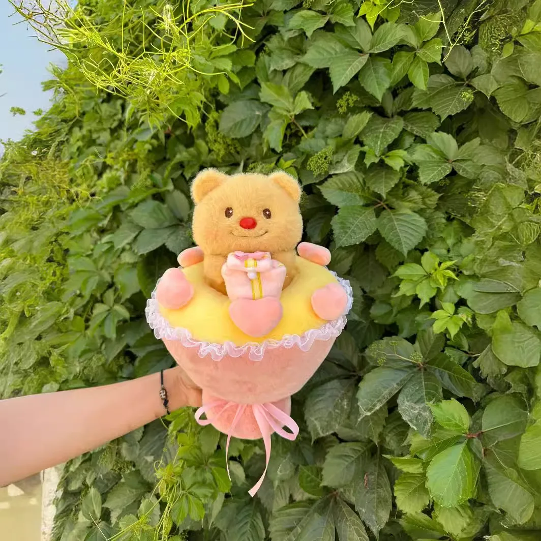 Bear Bouquet Doll Plush Toys Hug Pillows Office Sofa Room Decoration Toys Doll Desktop Plush Toy Souvenir Valentine's Day Gift