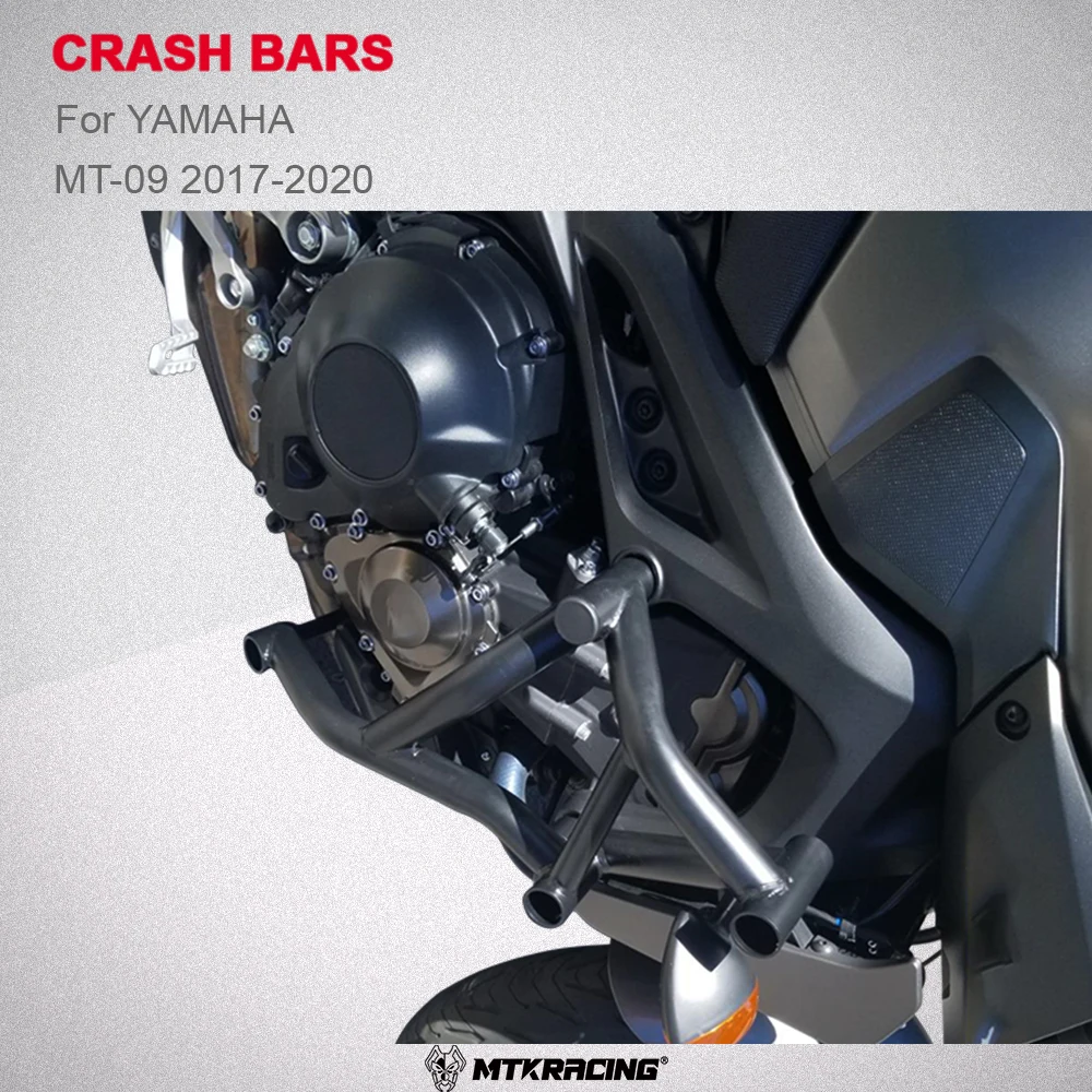 MTKRACING Crash bars For YAMAHA MT-09 2017-2020 Motorcycle Engine Crash Bar Motorcycle Engine Bumper Protection Frame Kit