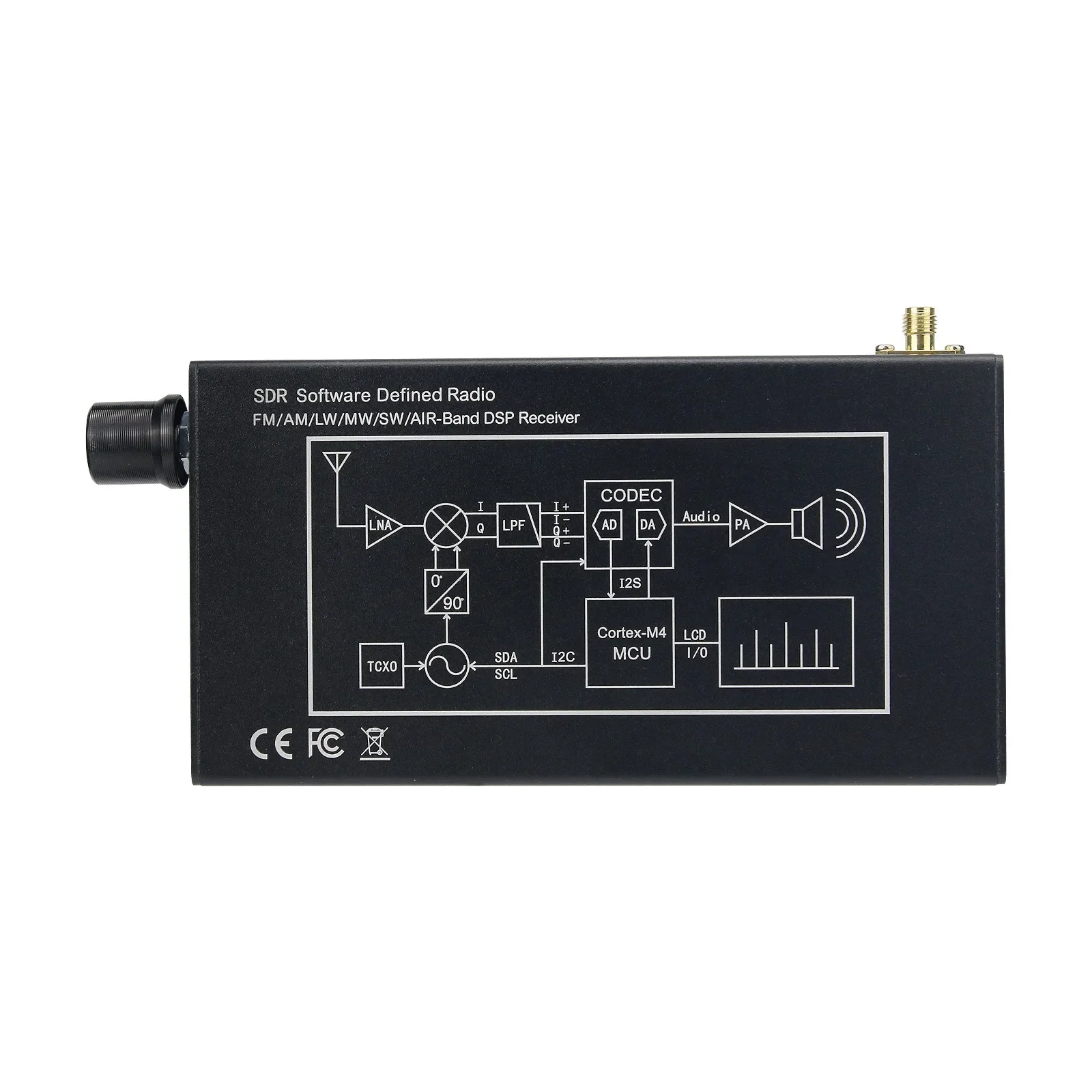HamGeek DSP-01 SDR Radio Receiver DSP Digital Demodulation For CW/AM/SSB/FM/WFM 4.3