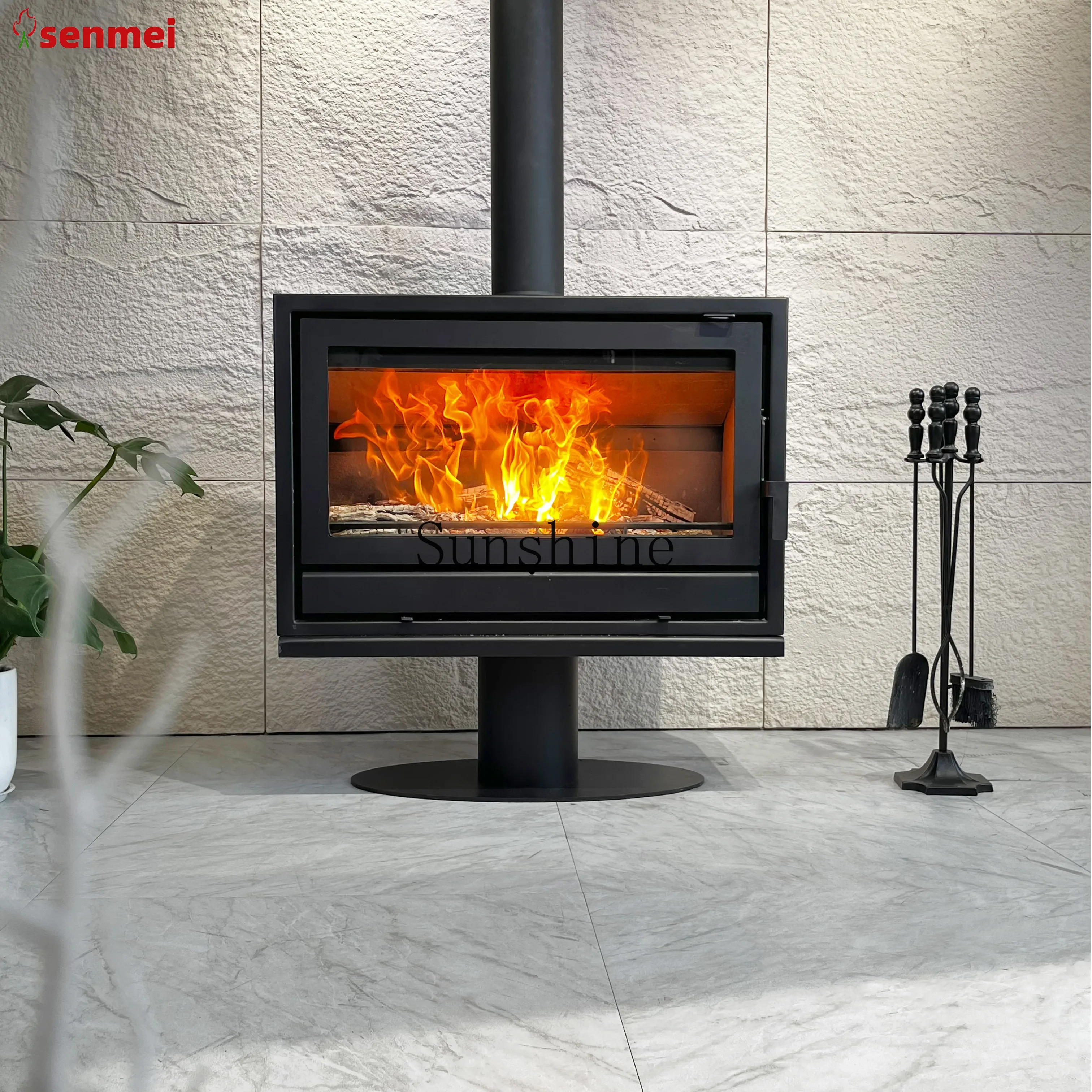 European-style steel plate fireplace wood-burning heating B & B villa IMX2 series