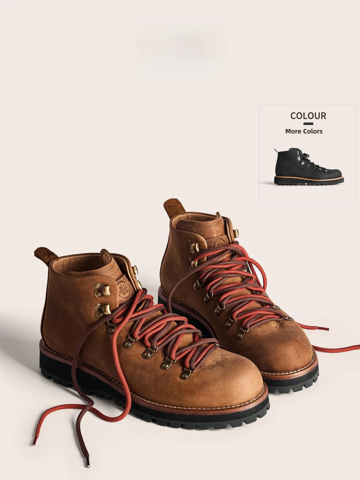 

Классические ретро-ботинки из натуральной кожи, средней высоты, повседневные рабочие туфли на толстой подошве, мужские ботинки для походов и альпинизма