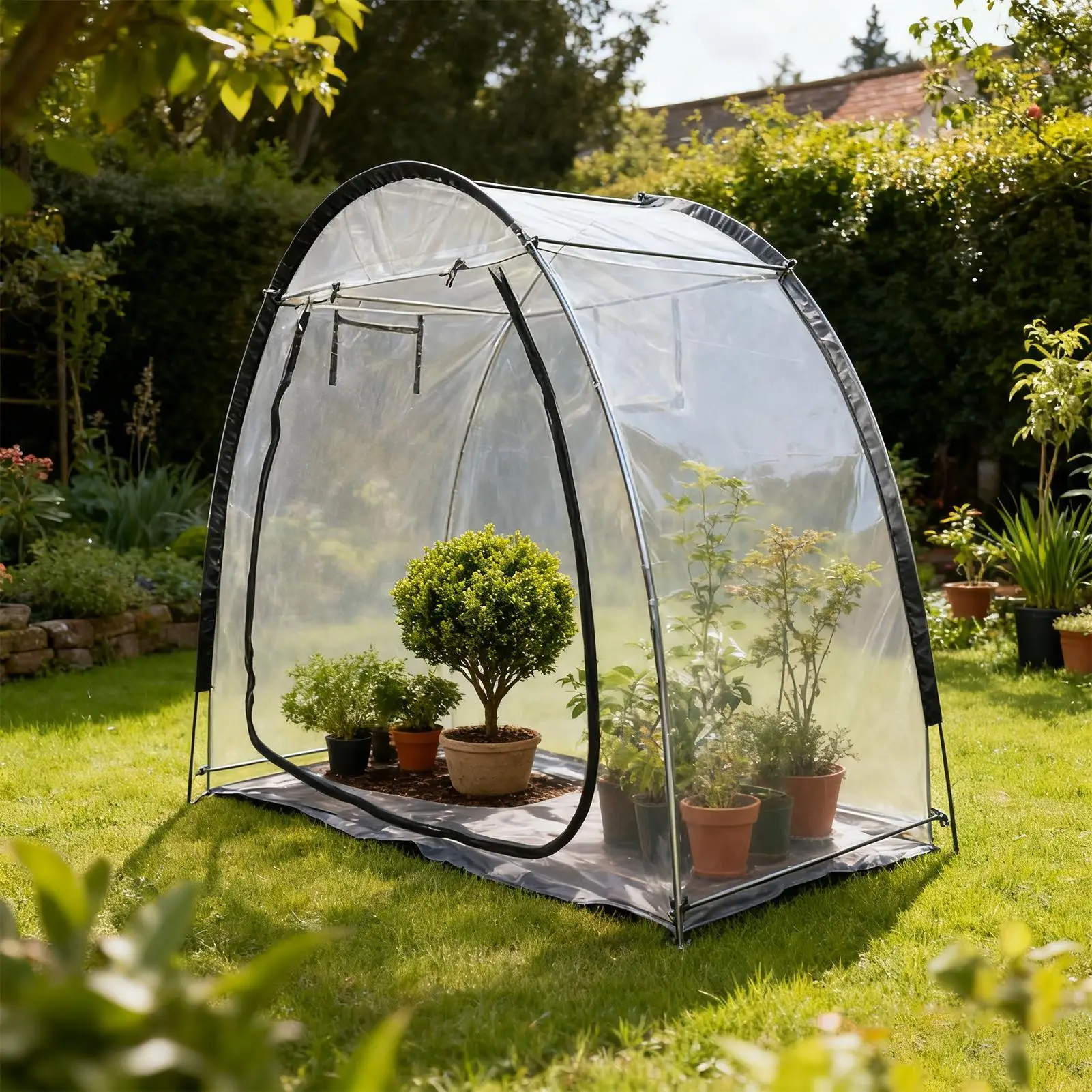 يغطي حماية الصقيع النباتي نبات الشتاء درع خيمة شجرة تجميد حماية خيمة للسياج في الهواء الطلق حديقة المناظر الطبيعية مزرعة #1