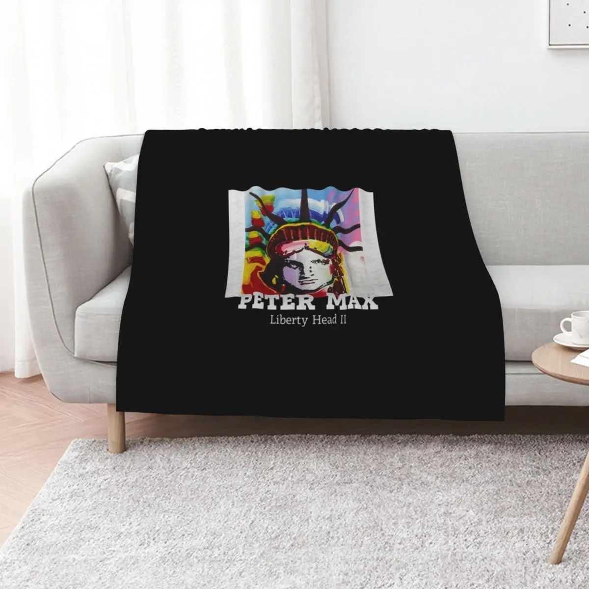 Peter Max Painting Throw Blanket Soft Plush Blanket as Housewarming Gift