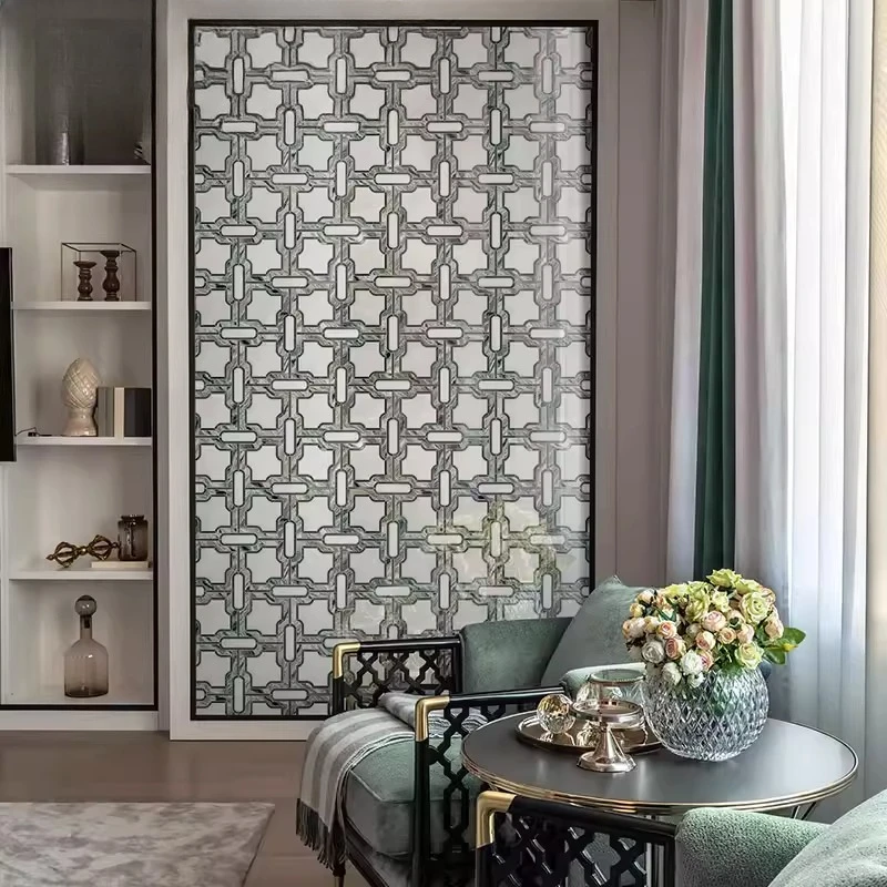 Marble mosaic, entrance hall, stone aisle, bathroom tiles