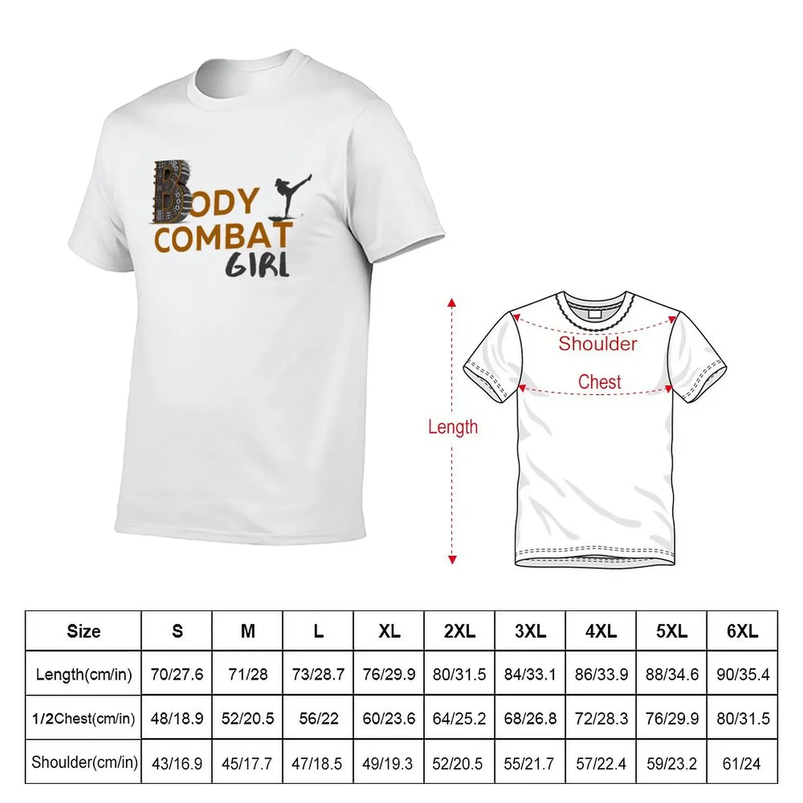 BodyCombat Girl T-shirt korean fashion aesthetic clothes mens champion t shirts