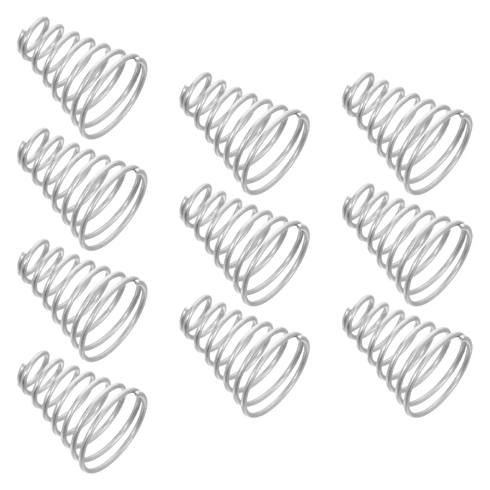 20Pcs Stainless Steel Battery Terminal Spring Tower Shape Conical Contact Coil for Flashlight Battery Compartment Aa Aaa
