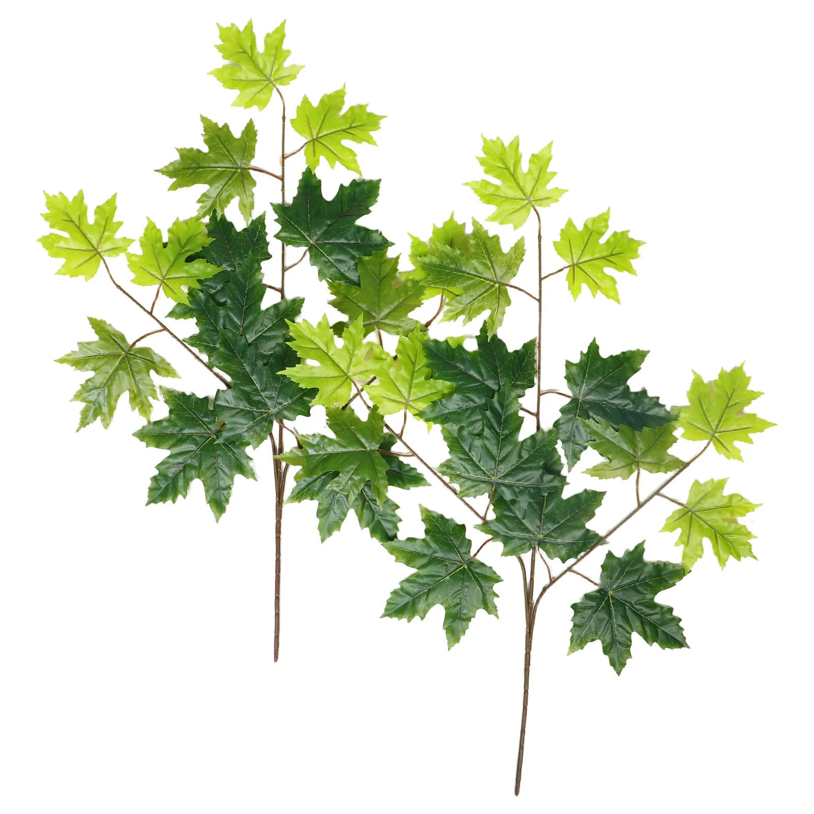 

2Pcs Artificial Branch Small Fake Leaves Simulation Imitation Tree Branches Green Leaf Branch for DIY Craft Home