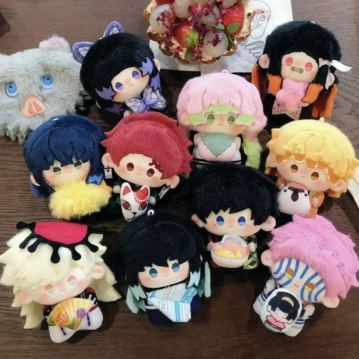 

10cm Anime Demon Kochou Shinobu Tsuyuri Kanawo Figure Cartoon Plush Slayer Cute Stuffed Figurine Decoration Gifts