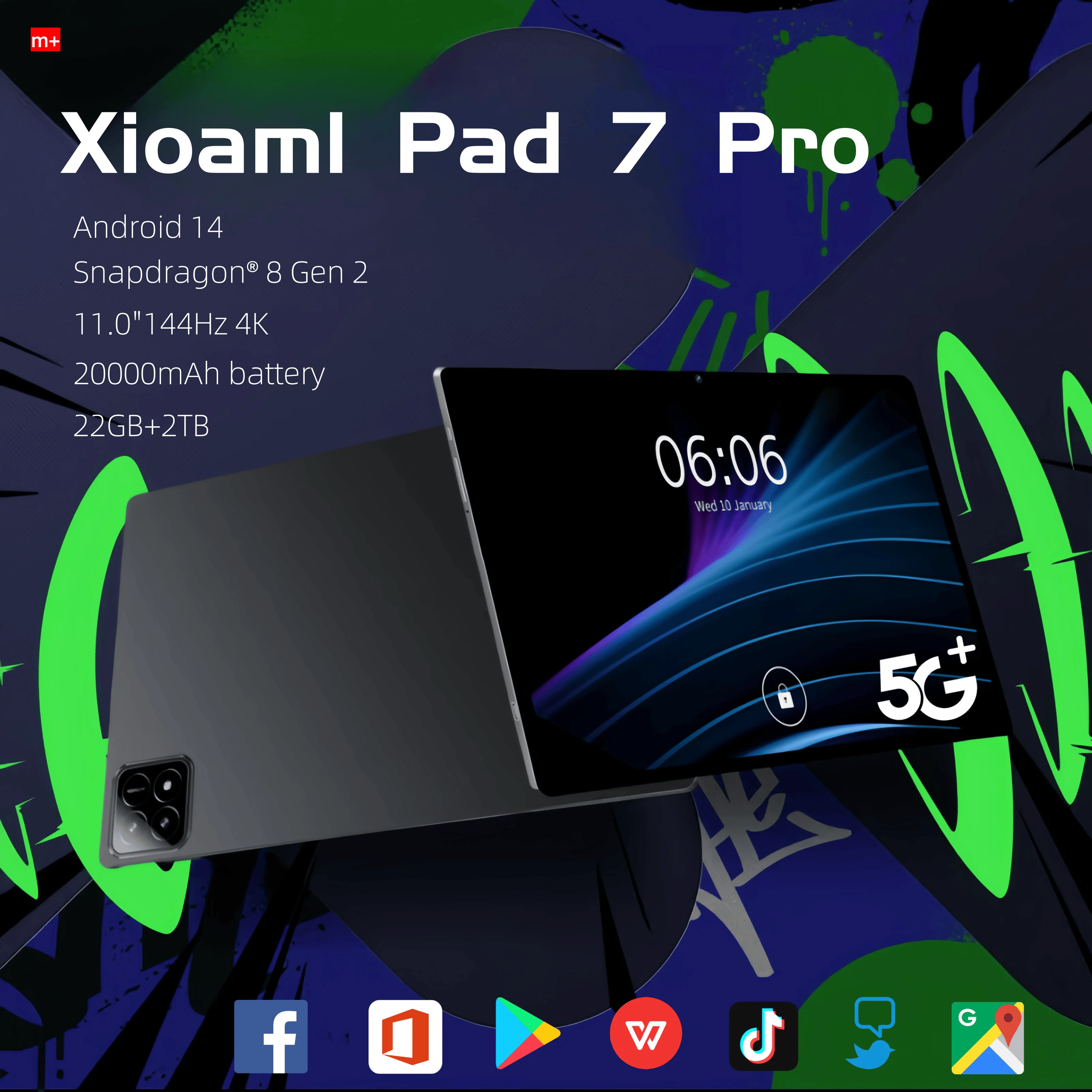 2025 NEW Original MI Pad 7 Pro Tablet 11inch Snapdragon 8gen2 HD 4K Android 14 16GB+1T 20000mAh 5G Dual SIM WiFi GPS Tablet PC