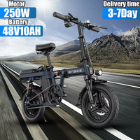 EU Stocks ENGWE T14 Electric City Bikes 250W 48V10Ah Lithium Battery Mini City E-bike 14-inch Foldable City Electric Bicycle