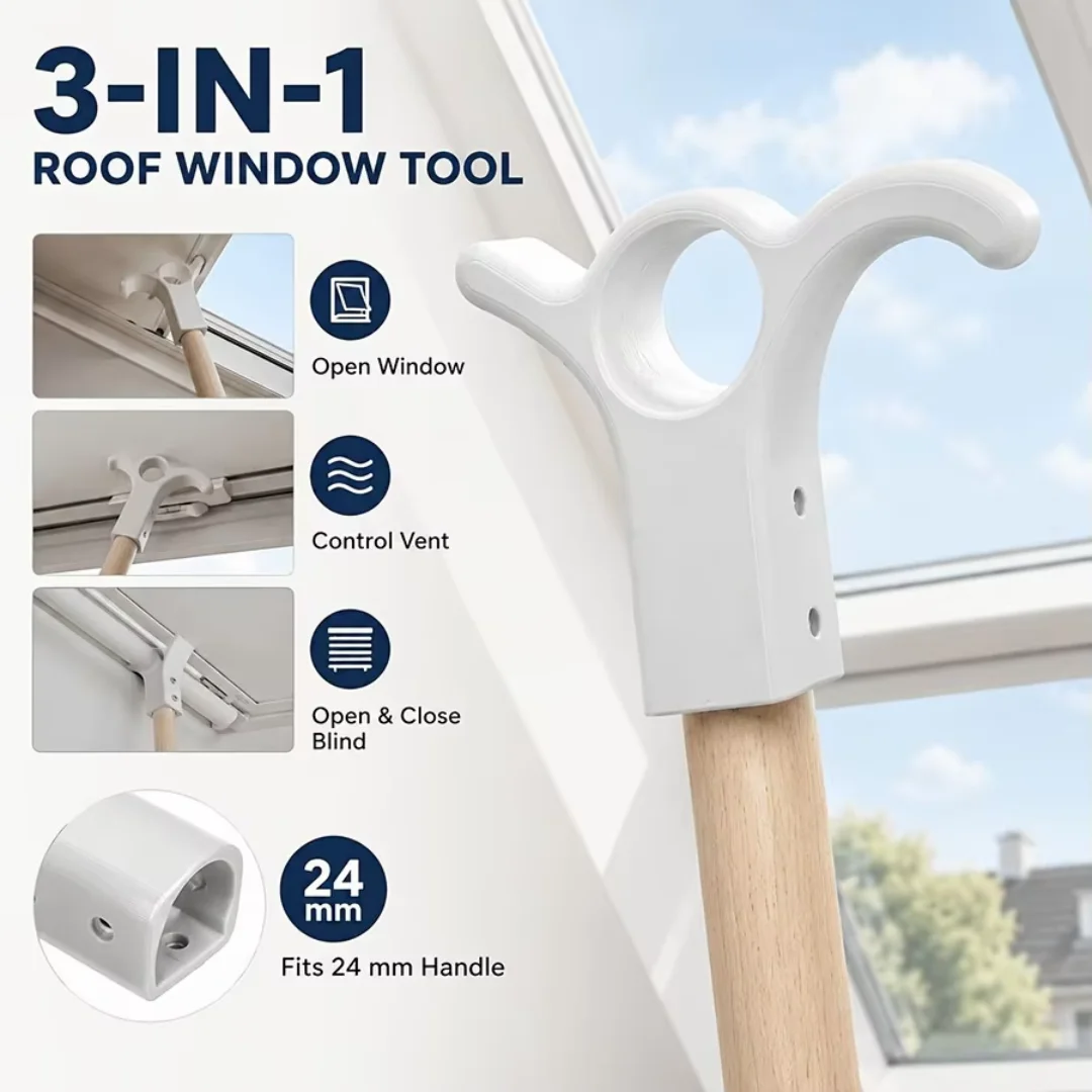 1PCS Skylight Window Vent Blind Control Hook Multi Functional DIY Home Roof Window Replacement Accessory
